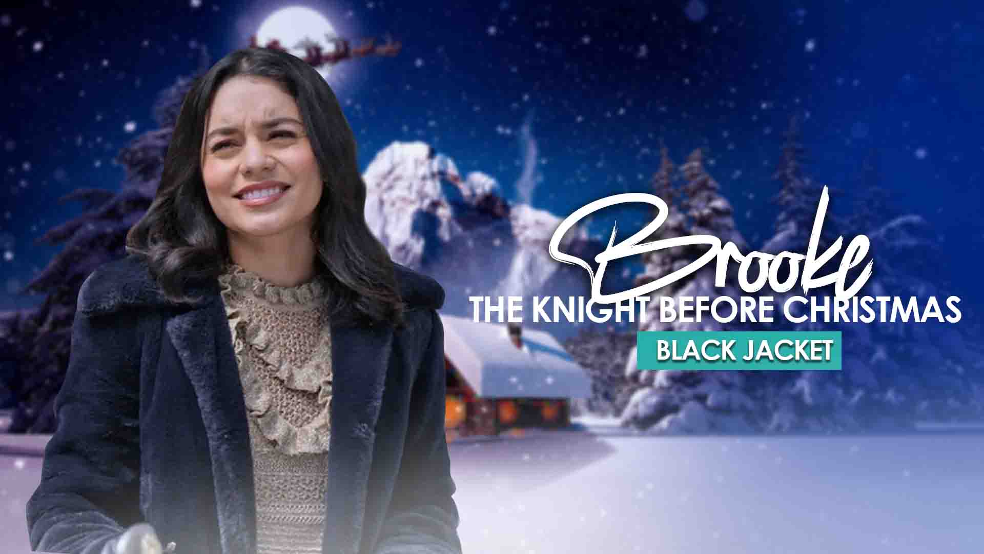 Brooke The Knight Before Christmas Movie Black Jacket